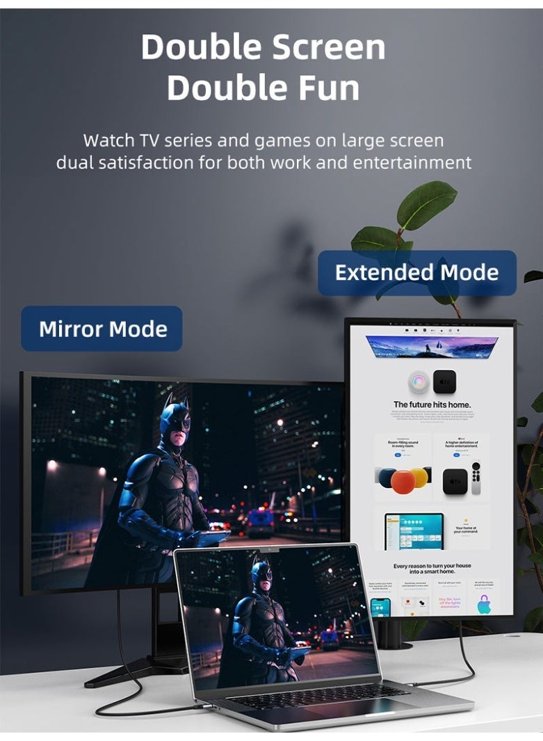 CABLETIME 8K 60HZ USB TYPE C TO HDMI 2.1 CABLE - Image 4